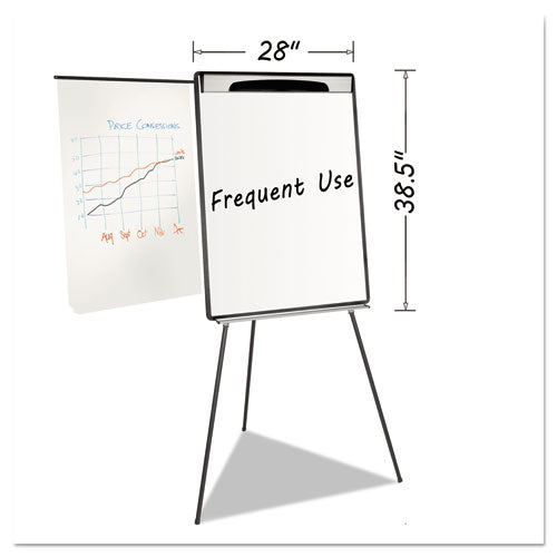 MasterVision® wholesale. Magnetic Gold Ultra Dry Erase Tripod Easel W- Ext Arms, 32