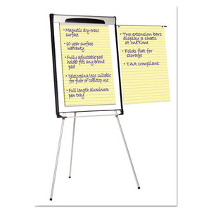 MasterVision® wholesale. Tripod Extension Bar Magnetic Dry-erase Easel, 39" To 72" High, Black-silver. HSD Wholesale: Janitorial Supplies, Breakroom Supplies, Office Supplies.