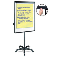 Load image into Gallery viewer, MasterVision® wholesale. Silver Easy Clean Dry Erase Mobile Presentation Easel, 44&quot; To 75-1-4&quot; High. HSD Wholesale: Janitorial Supplies, Breakroom Supplies, Office Supplies.