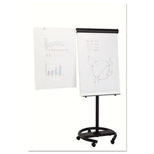 Load image into Gallery viewer, MasterVision® wholesale. 360 Multi-use Mobile Magnetic Dry Erase Easel, 27 X 41, Black Frame. HSD Wholesale: Janitorial Supplies, Breakroom Supplies, Office Supplies.