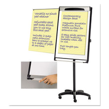 Load image into Gallery viewer, MasterVision® wholesale. Platinum Mobile Easel, White, 29 X 41, Black Frame. HSD Wholesale: Janitorial Supplies, Breakroom Supplies, Office Supplies.