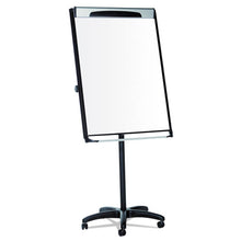 Load image into Gallery viewer, MasterVision® wholesale. Platinum Mobile Easel, White, 29 X 41, Black Frame. HSD Wholesale: Janitorial Supplies, Breakroom Supplies, Office Supplies.