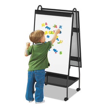 Load image into Gallery viewer, MasterVision® wholesale. Creation Station Dry Erase Board, 29 1-2 X 74 7-8, Black Frame. HSD Wholesale: Janitorial Supplies, Breakroom Supplies, Office Supplies.