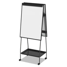 Load image into Gallery viewer, MasterVision® wholesale. Creation Station Dry Erase Board, 29 1-2 X 74 7-8, Black Frame. HSD Wholesale: Janitorial Supplies, Breakroom Supplies, Office Supplies.