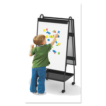 Load image into Gallery viewer, MasterVision® wholesale. Creation Station Dry Erase Board, 29 1-2 X 74 7-8, Black Frame. HSD Wholesale: Janitorial Supplies, Breakroom Supplies, Office Supplies.