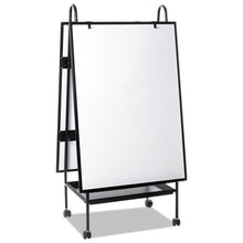 Load image into Gallery viewer, MasterVision® wholesale. Creation Station Dry Erase Board, 29 1-2 X 74 7-8, Black Frame. HSD Wholesale: Janitorial Supplies, Breakroom Supplies, Office Supplies.