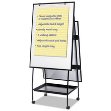 Load image into Gallery viewer, MasterVision® wholesale. Creation Station Dry Erase Board, 29 1-2 X 74 7-8, Black Frame. HSD Wholesale: Janitorial Supplies, Breakroom Supplies, Office Supplies.