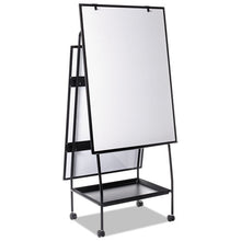 Load image into Gallery viewer, MasterVision® wholesale. Creation Station Dry Erase Board, 29 1-2 X 74 7-8, Black Frame. HSD Wholesale: Janitorial Supplies, Breakroom Supplies, Office Supplies.