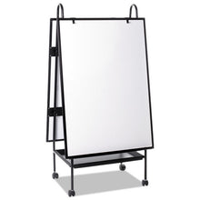 Load image into Gallery viewer, MasterVision® wholesale. Creation Station Magnetic Dry Erase Board, 29 1-2 X 74 7-8, Black Frame. HSD Wholesale: Janitorial Supplies, Breakroom Supplies, Office Supplies.