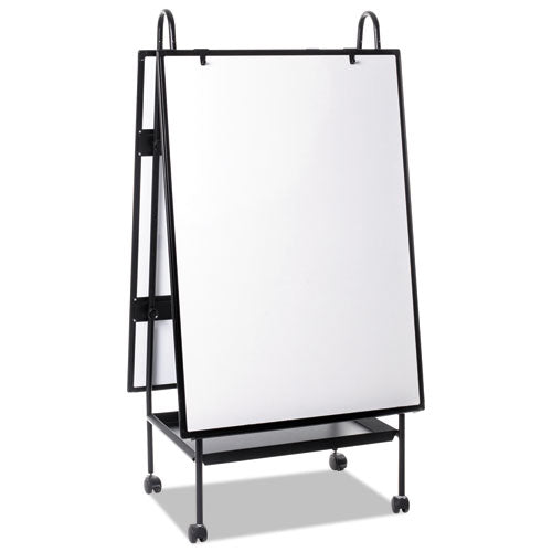 MasterVision® wholesale. Creation Station Magnetic Dry Erase Board, 29 1-2 X 74 7-8, Black Frame. HSD Wholesale: Janitorial Supplies, Breakroom Supplies, Office Supplies.