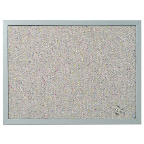 MasterVision® wholesale. Designer Fabric Bulletin Board, 24x18, Gray Fabric-gray Frame. HSD Wholesale: Janitorial Supplies, Breakroom Supplies, Office Supplies.