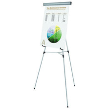 Load image into Gallery viewer, MasterVision® wholesale. Telescoping Tripod Display Easel, Adjusts 38&quot; To 69&quot; High, Metal, Silver. HSD Wholesale: Janitorial Supplies, Breakroom Supplies, Office Supplies.