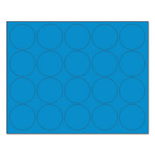 Load image into Gallery viewer, MasterVision® wholesale. Interchangeable Magnetic Board Accessories, Circles, Blue, 3-4&quot;, 20-pack. HSD Wholesale: Janitorial Supplies, Breakroom Supplies, Office Supplies.