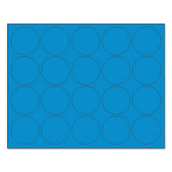 MasterVision® wholesale. Interchangeable Magnetic Board Accessories, Circles, Blue, 3-4