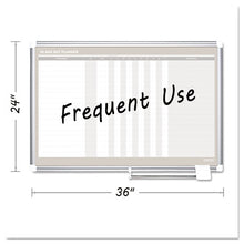 Load image into Gallery viewer, MasterVision® wholesale. In-out Magnetic Dry Erase Board, 36x24, Silver Frame. HSD Wholesale: Janitorial Supplies, Breakroom Supplies, Office Supplies.