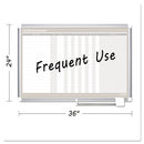 MasterVision® wholesale. In-out Magnetic Dry Erase Board, 36x24, Silver Frame. HSD Wholesale: Janitorial Supplies, Breakroom Supplies, Office Supplies.