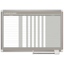 Load image into Gallery viewer, MasterVision® wholesale. In-out Magnetic Dry Erase Board, 36x24, Silver Frame. HSD Wholesale: Janitorial Supplies, Breakroom Supplies, Office Supplies.