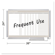 MasterVision® wholesale. In-out Magnetic Dry Erase Board, 36x24, Silver Frame. HSD Wholesale: Janitorial Supplies, Breakroom Supplies, Office Supplies.