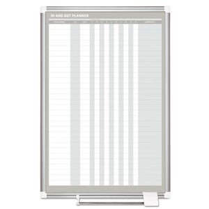 MasterVision® wholesale. In-out Magnetic Dry Erase Board, 24x36, Silver Frame. HSD Wholesale: Janitorial Supplies, Breakroom Supplies, Office Supplies.