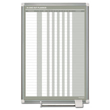 Load image into Gallery viewer, MasterVision® wholesale. In-out Magnetic Dry Erase Board, 24x36, Silver Frame. HSD Wholesale: Janitorial Supplies, Breakroom Supplies, Office Supplies.