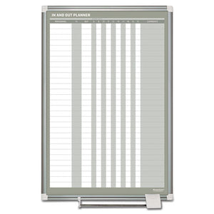 MasterVision® wholesale. In-out Magnetic Dry Erase Board, 24x36, Silver Frame. HSD Wholesale: Janitorial Supplies, Breakroom Supplies, Office Supplies.