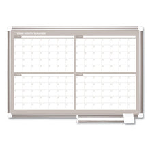 Load image into Gallery viewer, MasterVision® wholesale. 4 Month Planner, 36x24, Aluminum Frame. HSD Wholesale: Janitorial Supplies, Breakroom Supplies, Office Supplies.