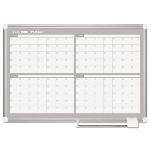MasterVision® wholesale. 4 Month Planner, 36x24, Aluminum Frame. HSD Wholesale: Janitorial Supplies, Breakroom Supplies, Office Supplies.