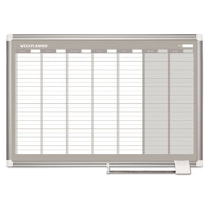 MasterVision® wholesale. Weekly Planner, 36x24, Aluminum Frame. HSD Wholesale: Janitorial Supplies, Breakroom Supplies, Office Supplies.