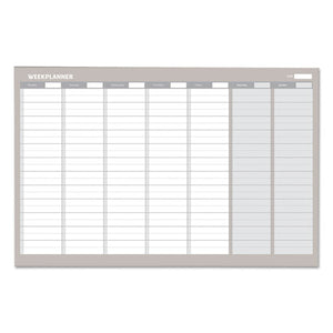 MasterVision® wholesale. Weekly Planner, 36x24, Aluminum Frame. HSD Wholesale: Janitorial Supplies, Breakroom Supplies, Office Supplies.