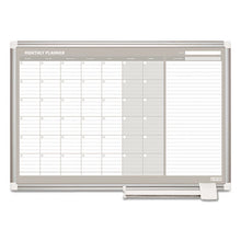 Load image into Gallery viewer, MasterVision® wholesale. Monthly Planner, 36x24, Silver Frame. HSD Wholesale: Janitorial Supplies, Breakroom Supplies, Office Supplies.