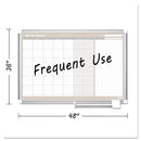 MasterVision® wholesale. 4 Month Planner, 48x36, White-silver. HSD Wholesale: Janitorial Supplies, Breakroom Supplies, Office Supplies.