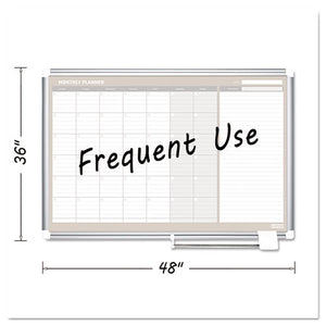 MasterVision® wholesale. 4 Month Planner, 48x36, White-silver. HSD Wholesale: Janitorial Supplies, Breakroom Supplies, Office Supplies.