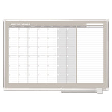 Load image into Gallery viewer, MasterVision® wholesale. Monthly Planner, 48x36, Silver Frame. HSD Wholesale: Janitorial Supplies, Breakroom Supplies, Office Supplies.