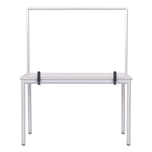 MasterVision® wholesale. Protector Series Glass Aluminum Desktop Divider, 35.4 X 0.16 X 23.6, Clear. HSD Wholesale: Janitorial Supplies, Breakroom Supplies, Office Supplies.