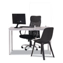 MasterVision® wholesale. Protector Series Frameless Glass Desktop Divider, 47.2 X 0.16 X 35.4, Clear-aluminum. HSD Wholesale: Janitorial Supplies, Breakroom Supplies, Office Supplies.