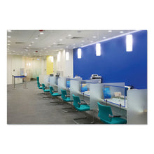 Load image into Gallery viewer, MasterVision® wholesale. Protector Series Glass Aluminum Desktop Divider, 40.9 X 0.16 X 27.6, Clear. HSD Wholesale: Janitorial Supplies, Breakroom Supplies, Office Supplies.