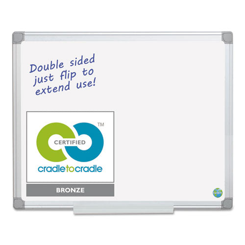 MasterVision® wholesale. Earth Easy-clean Dry Erase Board, White-silver, 24x36. HSD Wholesale: Janitorial Supplies, Breakroom Supplies, Office Supplies.