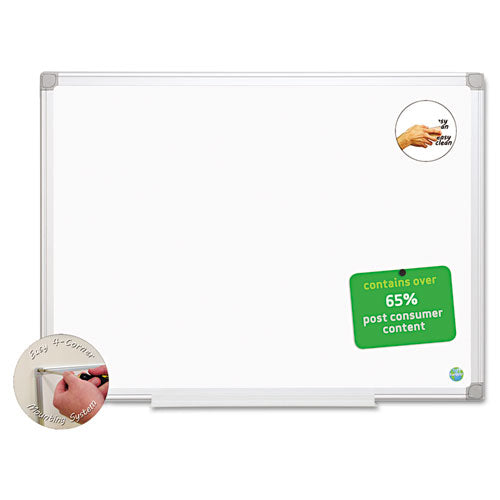 MasterVision® wholesale. Earth Easy-clean Dry Erase Board, White-silver, 24x36. HSD Wholesale: Janitorial Supplies, Breakroom Supplies, Office Supplies.