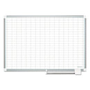 MasterVision® wholesale. Grid Planning Board W- Accessories, 1 X 2 Grid, 36 X 24, White-silver. HSD Wholesale: Janitorial Supplies, Breakroom Supplies, Office Supplies.