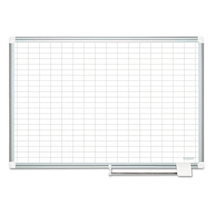 MasterVision® wholesale. Grid Planning Board W- Accessories, 1 X 2 Grid, 36 X 24, White-silver. HSD Wholesale: Janitorial Supplies, Breakroom Supplies, Office Supplies.