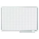 MasterVision® wholesale. Grid Planning Board, 1 X 2 Grid, 36 X 24, White-silver. HSD Wholesale: Janitorial Supplies, Breakroom Supplies, Office Supplies.
