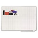 MasterVision® wholesale. Grid Planning Board W- Accessories, 1 X 2 Grid, 48 X 36, White-silver. HSD Wholesale: Janitorial Supplies, Breakroom Supplies, Office Supplies.