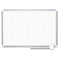 MasterVision® wholesale. Grid Planning Board, 1 X 2 Grid, 48 X 36, White-silver. HSD Wholesale: Janitorial Supplies, Breakroom Supplies, Office Supplies.