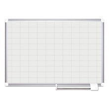 Load image into Gallery viewer, MasterVision® wholesale. Grid Planning Board, 48 X 36, 2 X 3 Grid, White-silver. HSD Wholesale: Janitorial Supplies, Breakroom Supplies, Office Supplies.