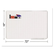 Load image into Gallery viewer, MasterVision® wholesale. Grid Planning Board W- Accessories, 1 X 2 Grid, 72 X 48, White-silver. HSD Wholesale: Janitorial Supplies, Breakroom Supplies, Office Supplies.
