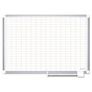 MasterVision® wholesale. Grid Planning Board, 1 X 2 Grid, 72 X 48, White-silver. HSD Wholesale: Janitorial Supplies, Breakroom Supplies, Office Supplies.
