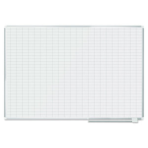 MasterVision® wholesale. Grid Planning Board, 1 X 2 Grid, 72 X 48, White-silver. HSD Wholesale: Janitorial Supplies, Breakroom Supplies, Office Supplies.