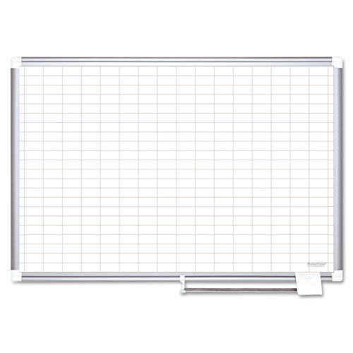 MasterVision® wholesale. Grid Planning Board, 1 X 2 Grid, 72 X 48, White-silver. HSD Wholesale: Janitorial Supplies, Breakroom Supplies, Office Supplies.