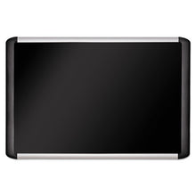 Load image into Gallery viewer, MasterVision® wholesale. Black Fabric Bulletin Board, 24 X 36, Silver-black. HSD Wholesale: Janitorial Supplies, Breakroom Supplies, Office Supplies.