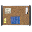 MasterVision® wholesale. Tech Cork Board, 24x36, Silver-black Frame. HSD Wholesale: Janitorial Supplies, Breakroom Supplies, Office Supplies.